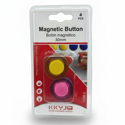 OFFICE SUPPLIES Magnetic Buttons 30MM 4PC/PACK S208-2